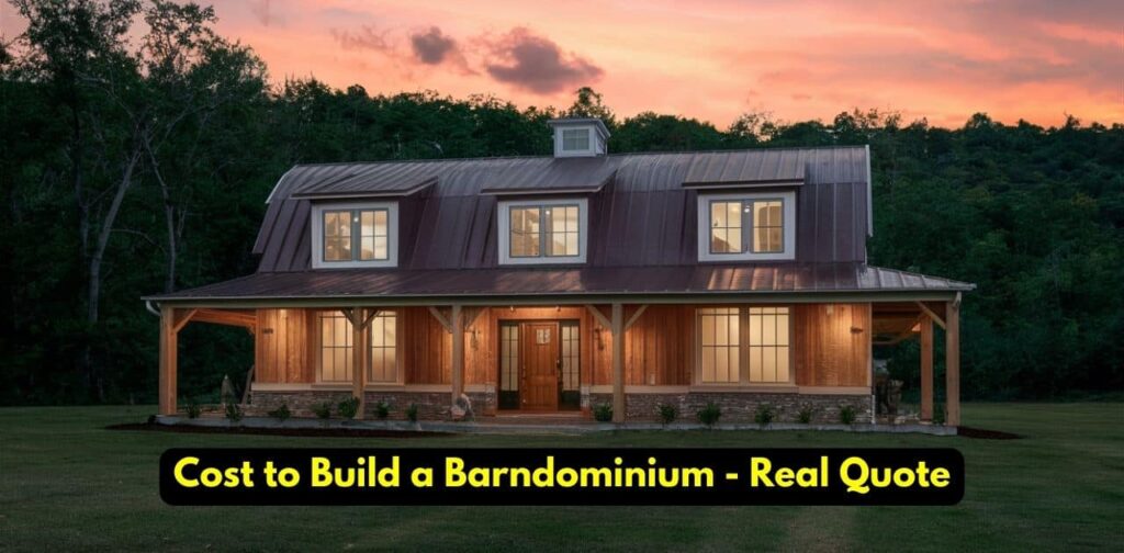 Cost to Build a Barndominium - Real Quote