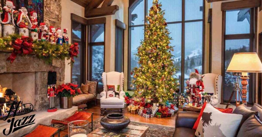 Rustic Living Room Holiday Decor